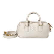 Miumiu Arcadie Leather Bag Regular Size White